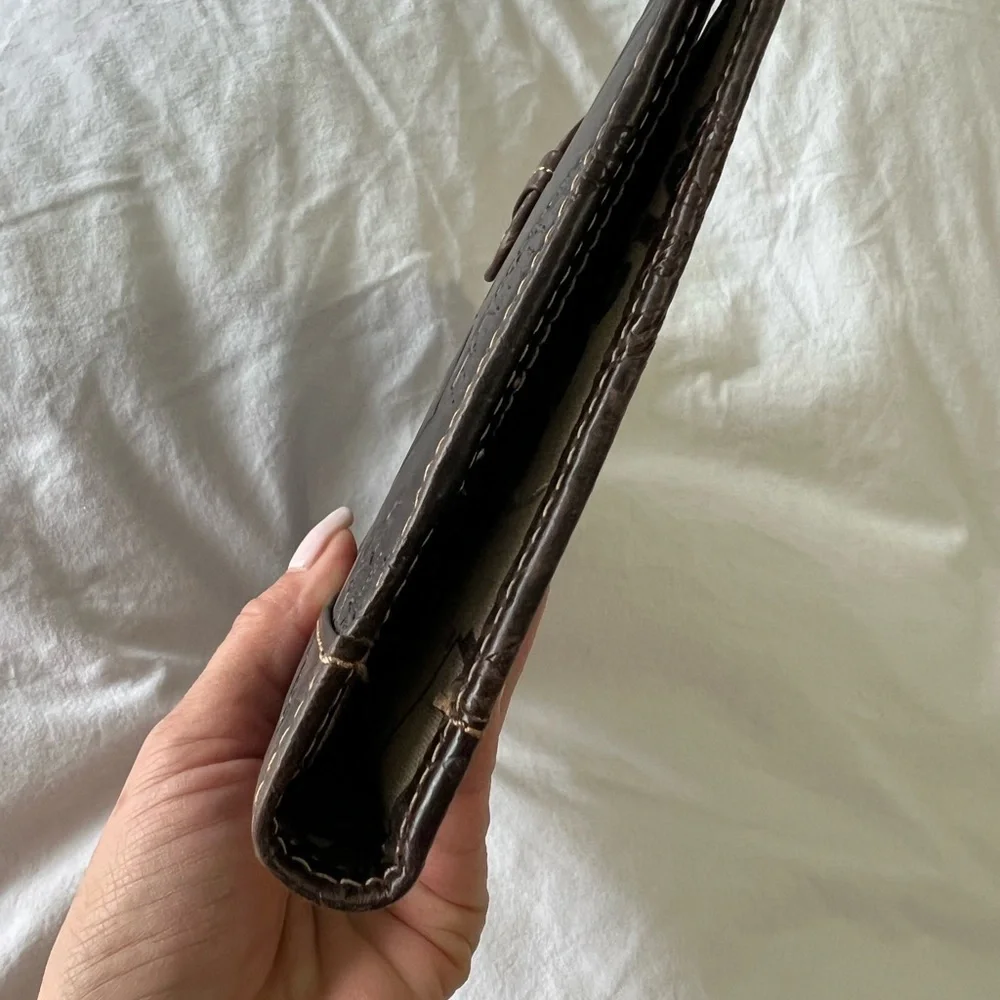 Fossil | Brown Leather Agenda Day Planner Cover | Wisconsin Badgers